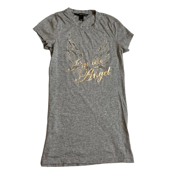 Victoria’s Secret I’m An Angel 2006 Embellished Angel Wings Sparkle Tee Size M - Picture 2 of 5